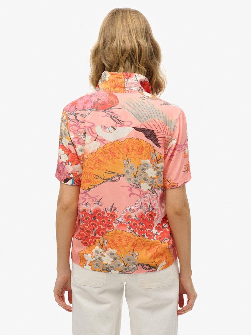 Product image 2 of 5, which shows Superdry Beach Resort Shirt, Kam Coral, 8
