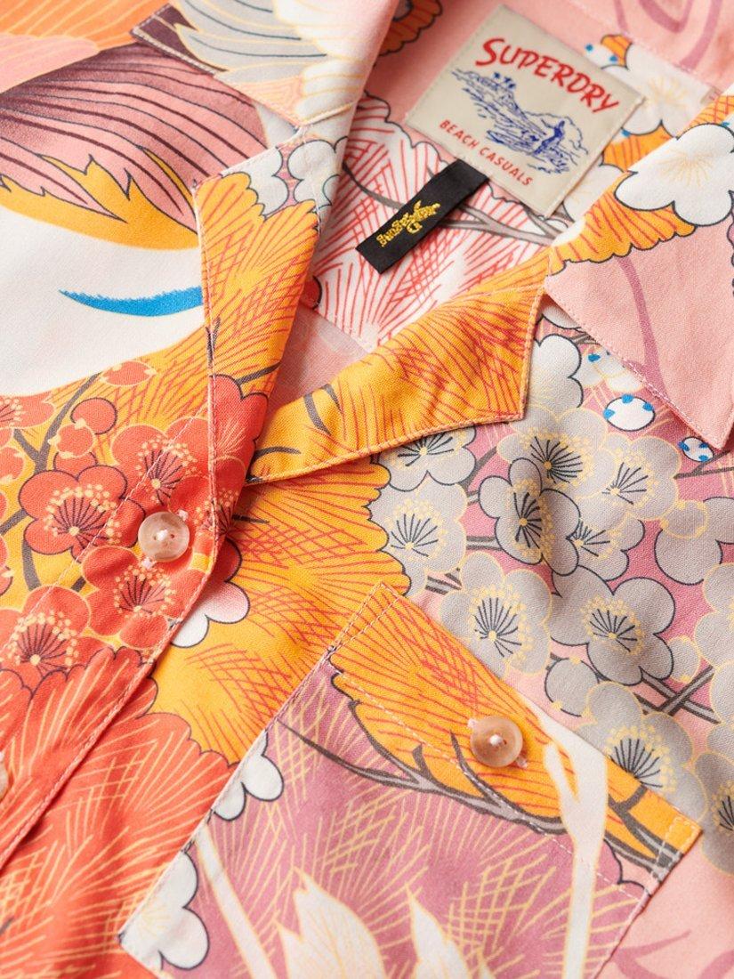 Product image 5 of 5, which shows Superdry Beach Resort Shirt, Kam Coral, 8