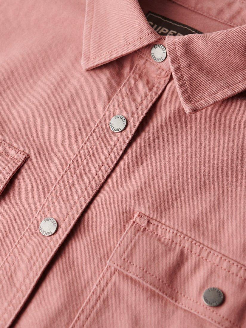 Product image 6 of 6, which shows Superdry Workwear Overshirt, Ash Rose, 8
