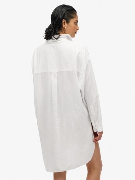 Superdry Ibiza Longline Beach Shirt - view 2, Optic