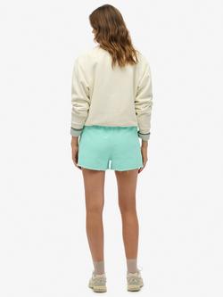 Superdry Essential Logo Garment Dyed Shorts - view 2, Spearmint Green