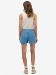 Superdry Essential Logo Garment Dyed Shorts, Copen Blue