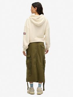 Superdry Cargo Midi Skirt, Burnt Olive - view 2, Burnt Olive
