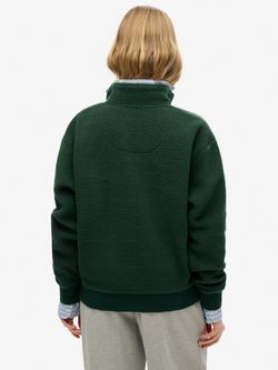 Superdry Country Club 1/2 Zip Fleece - view 2, Enamel Green