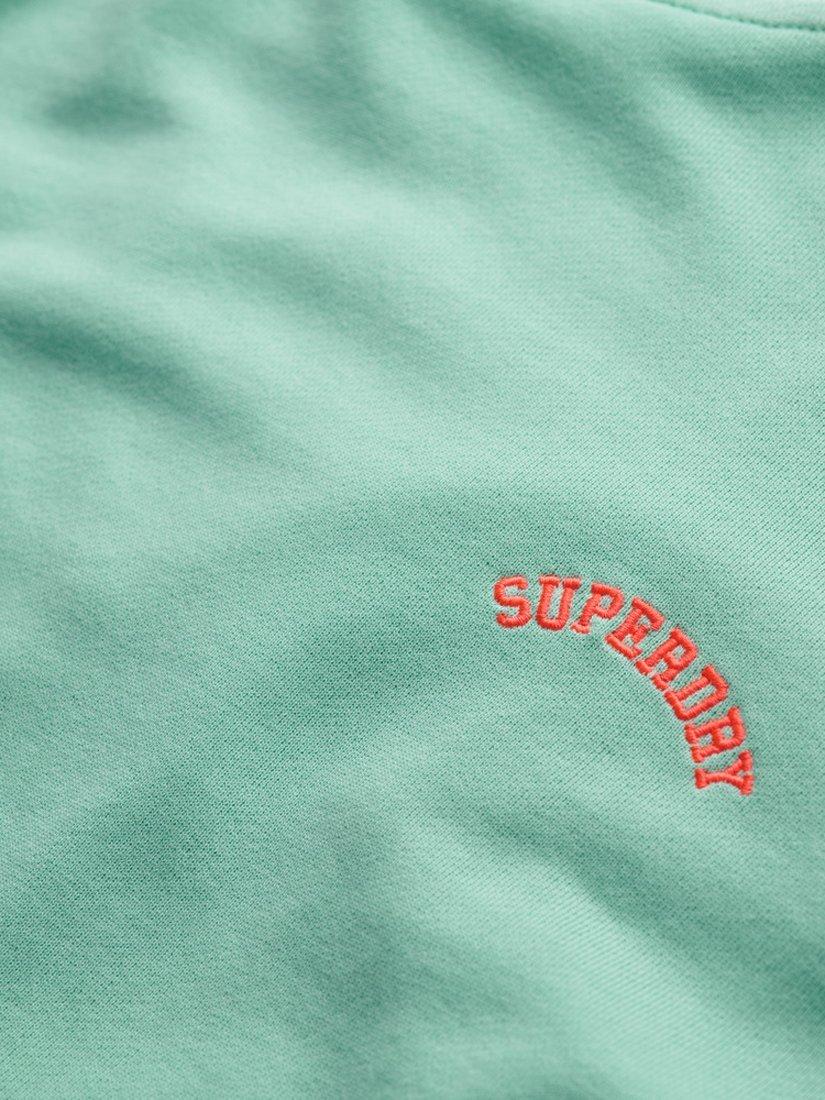 Product image 5 of 5, which shows Superdry Organic Cotton Relaxed Fit Hoodie, Spearmint Green, 8