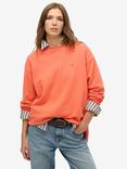 Superdry Studios Crew Sweatshirt, Fiery Coral