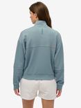 Superdry Active Tech Logo Relaxed 1/2 Zip Jumper, Stormy Blue