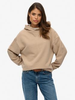 Superdry Studios Cotton Blend Hoodie, Light Taupe, Light Taupe