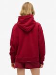 Superdry Athletic Essentials Applique Relaxed Hoodie, Bordeaux Red