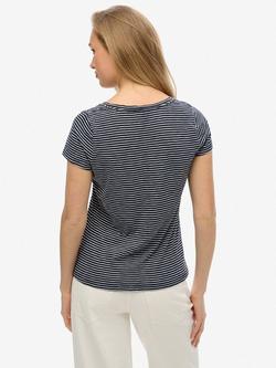 Superdry Studios Scoop Neck T-Shirt - view 2, Navy/Optic
