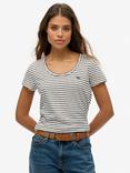 Superdry Studios Scoop Neck T-Shirt, Optic/Navy