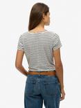 Superdry Studios Scoop Neck T-Shirt, Optic/Navy