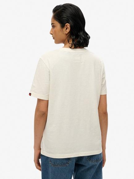Superdry Neo Tattoo Pure Organic Cotton T-Shirt - view 2, Off White Slub