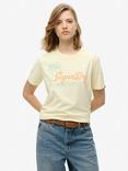 Superdry Lo-Fi Outdoor Relaxed T-Shirt, Pastel Yellow