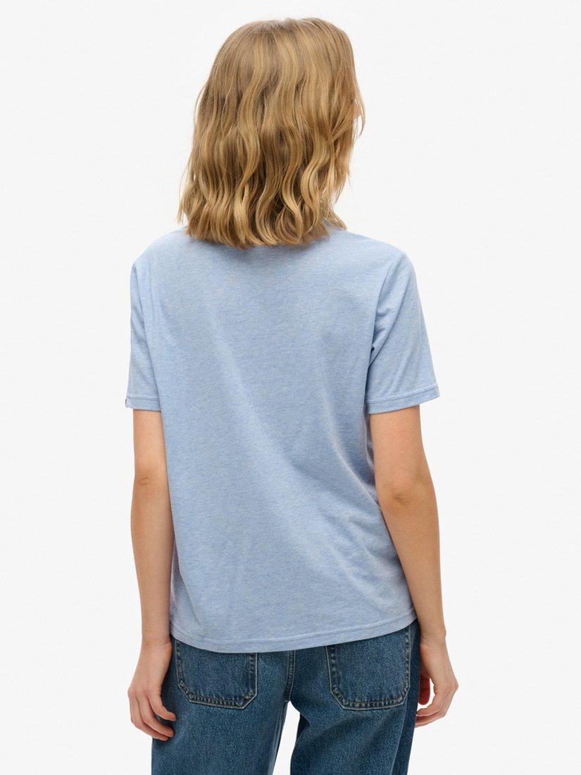 Product image 2 of 5, which shows Superdry Outdoor Stripe Relaxed T-Shirt, Rodeo Drive Blue, 8