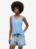 Superdry Scoop Neck Tank Top, Bluebell