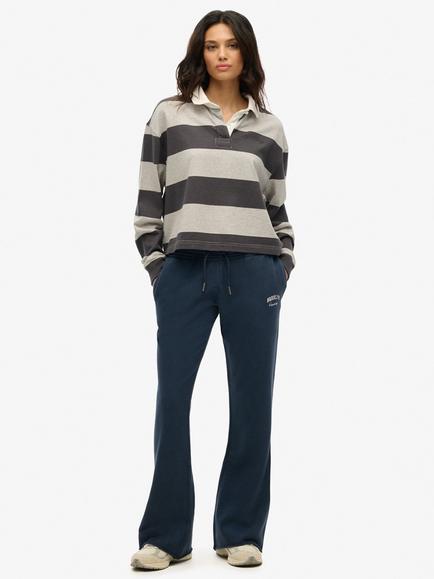 Superdry Athletic Essentials Low Rise Flare Joggers, Richest Navy, Richest Navy