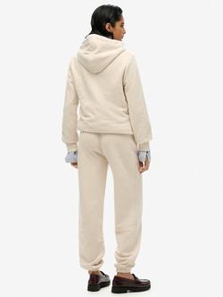 Superdry Essential Logo Joggers - view 2, Light Oat Marl