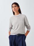 John Lewis Crew Neck Cashmere Jumper, Grey