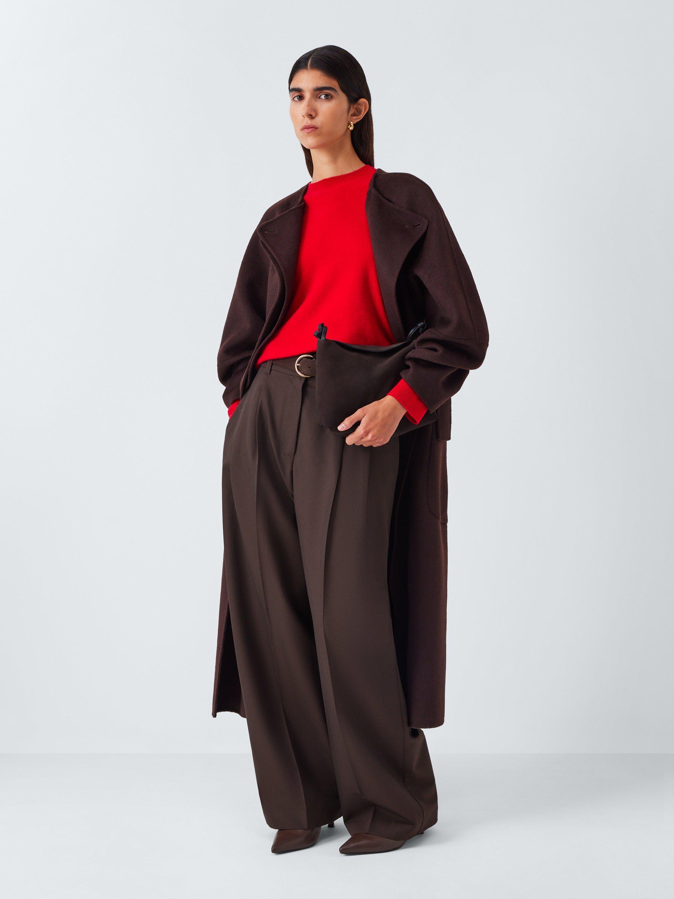 Product image 4 of 7, which shows John Lewis Cashmere Crew Neck Jumper, Red, 12