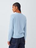 John Lewis Crew Neck Cashmere Jumper, Light Blue