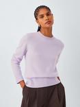 John Lewis Crew Neck Cashmere Jumper, Lilac
