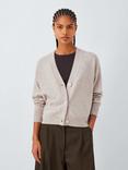 John Lewis Cashmere V-Neck Cardigan, Oatmeal
