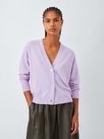 John Lewis Cashmere V-Neck Cardigan, Lilac