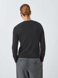John Lewis Cashmere Cable Knit Jumper, Charcoal