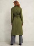 Hobbs Petite Livia Pure Wool Coat, Kelp Green