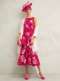 Hobbs Matilda Scarf - view 2, Pale Pink