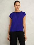 Hobbs Nita Satin Front Top, Cobalt Blue