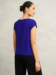 Hobbs Nita Satin Front Top, Cobalt Blue