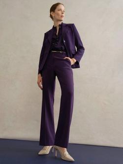 Hobbs Fenella Tailored Trousers, Grape Purple, Grape Purple