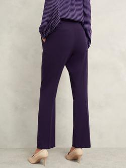 Hobbs Fenella Tailored Trousers, Grape Purple - view 2, Grape Purple