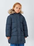 John Lewis Kids' Padded Shower Resistant Coat, Navy