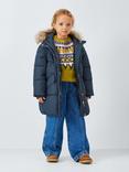 John Lewis Kids' Padded Shower Resistant Coat, Navy
