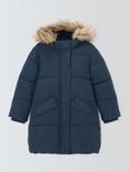 John Lewis Kids' Padded Shower Resistant Coat, Navy