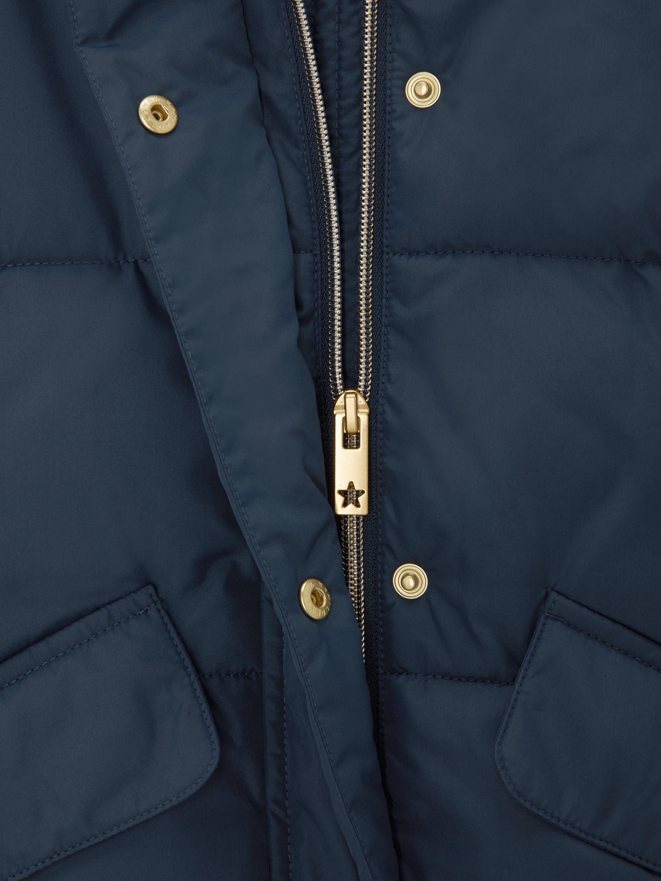 Product image 3 of 3, which shows John Lewis Kids' Padded Shower Resistant Coat, Navy, 3 years