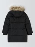 John Lewis Kids' Padded Shower Resistant Coat, Black