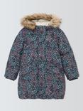 John Lewis Kids' Floral Padded Shower Resistant Coat, Multi