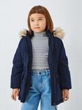 John Lewis Kids' Shower Resistant Parka, Navy