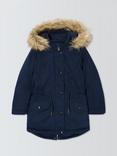 John Lewis Kids' Shower Resistant Parka, Navy