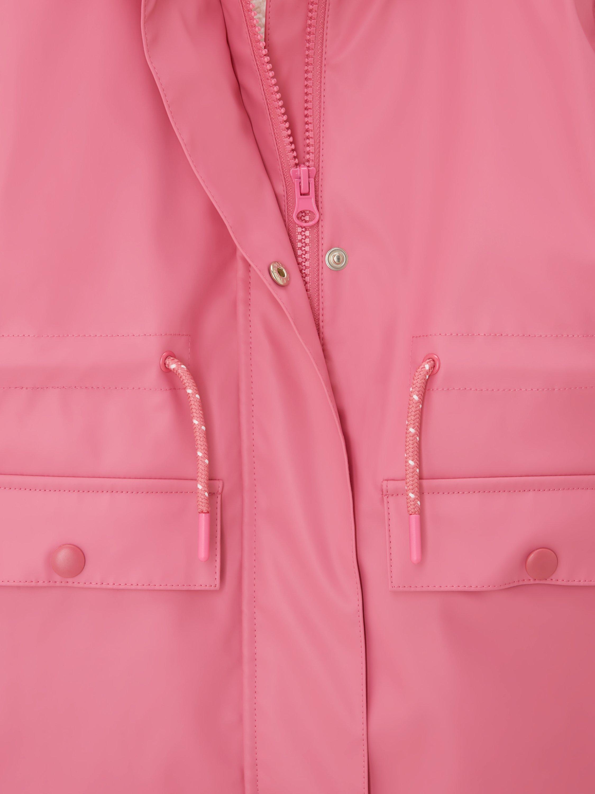 Product image 7 of 7, which shows John Lewis Kids' Shower Resistant Rain Mac, Pink, 3 years