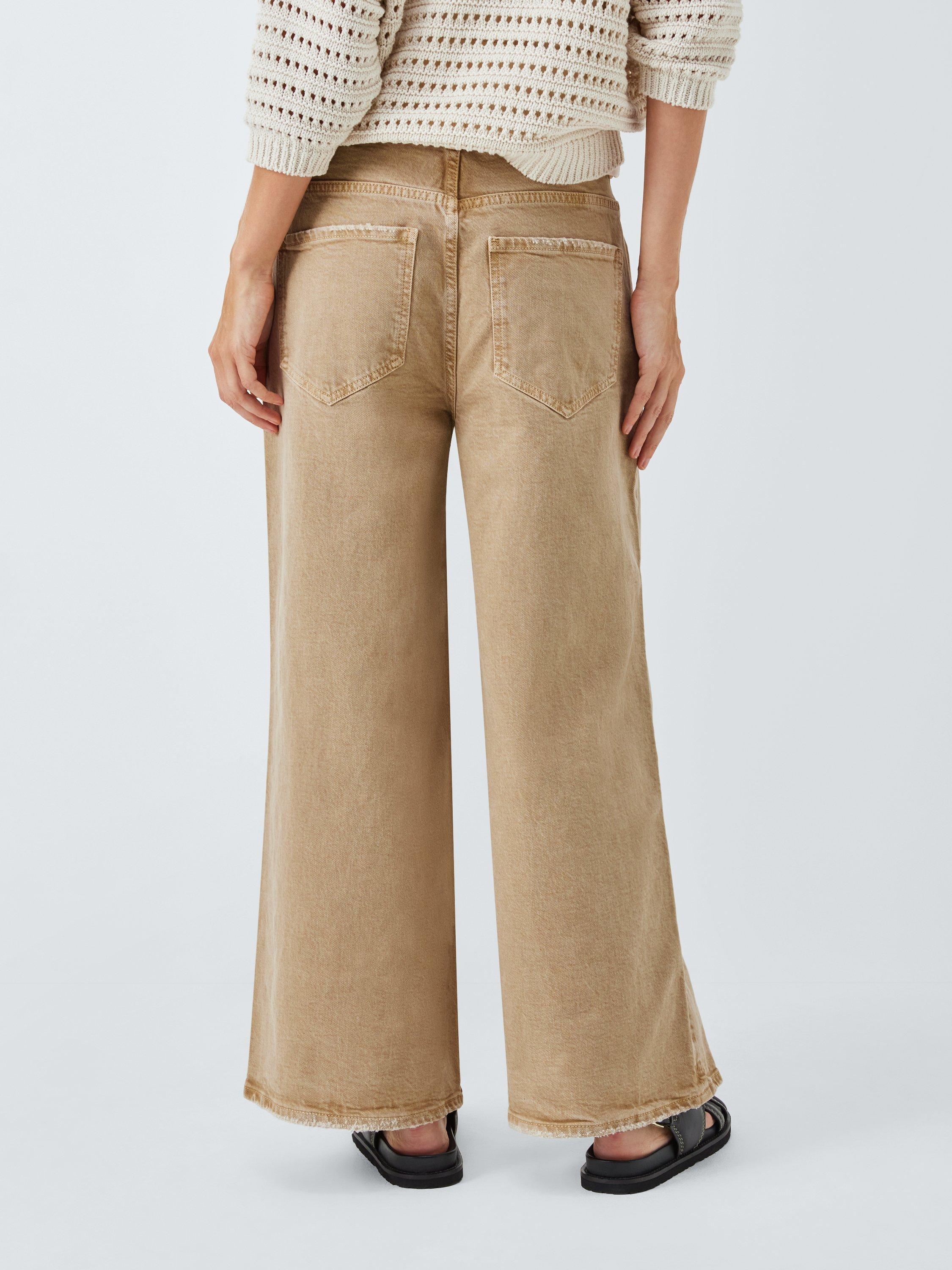 Product image 2 of 6, which shows AND/OR Westlake Wide Leg Cropped Jeans, Cinnamon, 32R