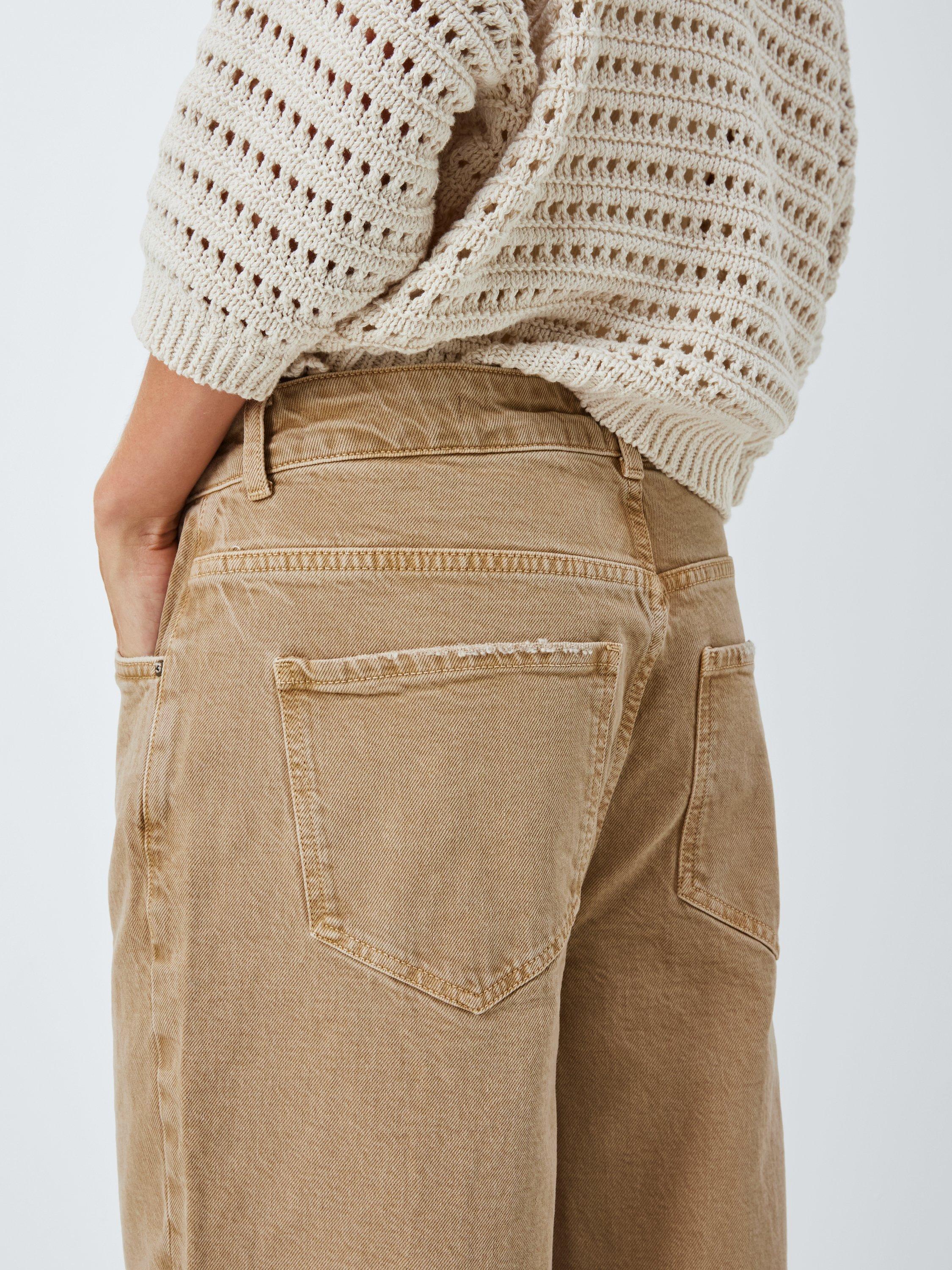 Product image 5 of 6, which shows AND/OR Westlake Wide Leg Cropped Jeans, Cinnamon, 32R
