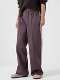 HUSH Harrison Side Stripe Joggers, Raisin Brown