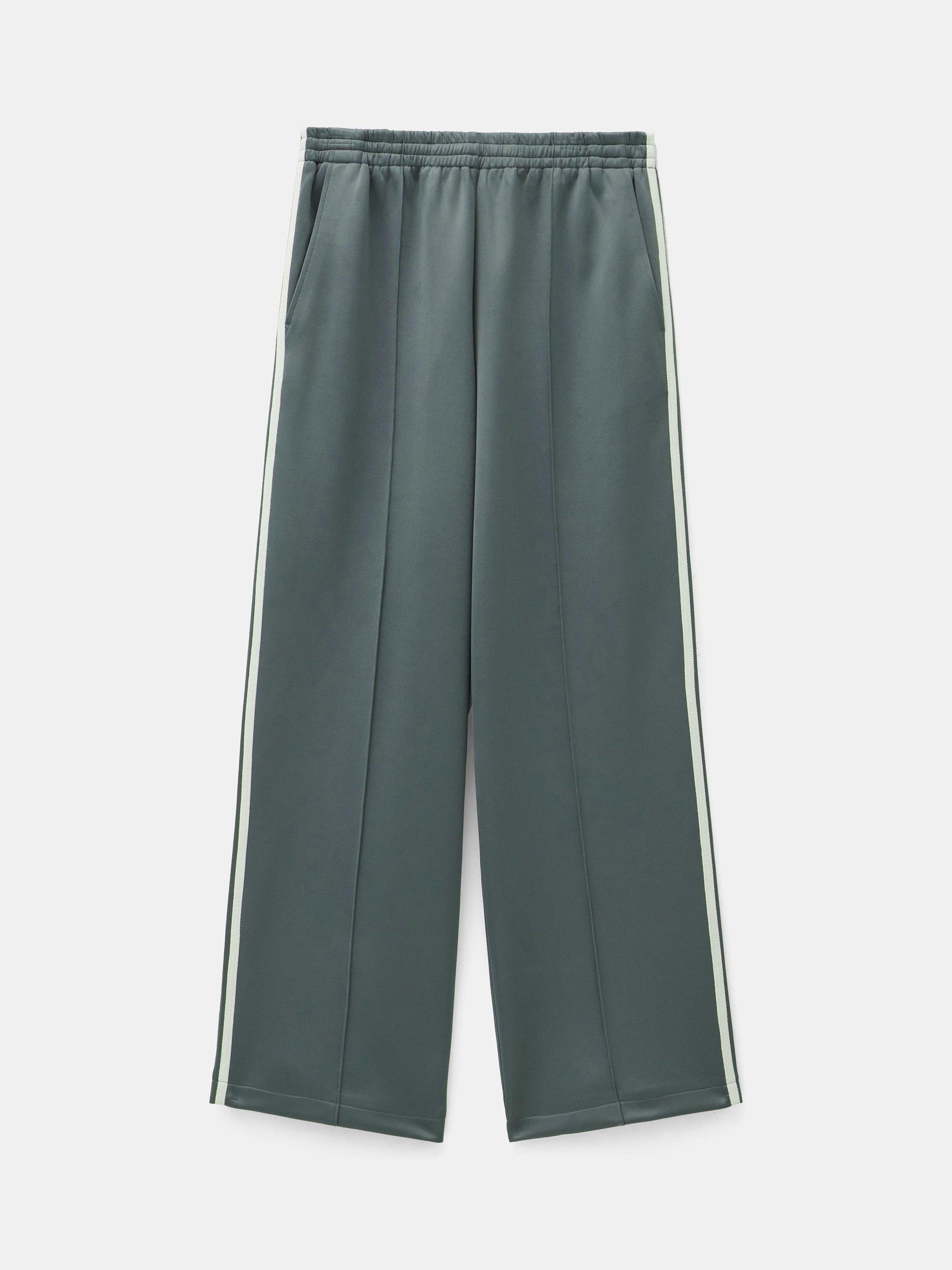 Product image 4 of 5, which shows HUSH Harrison Side Stripe Joggers, Sage Green, XXS