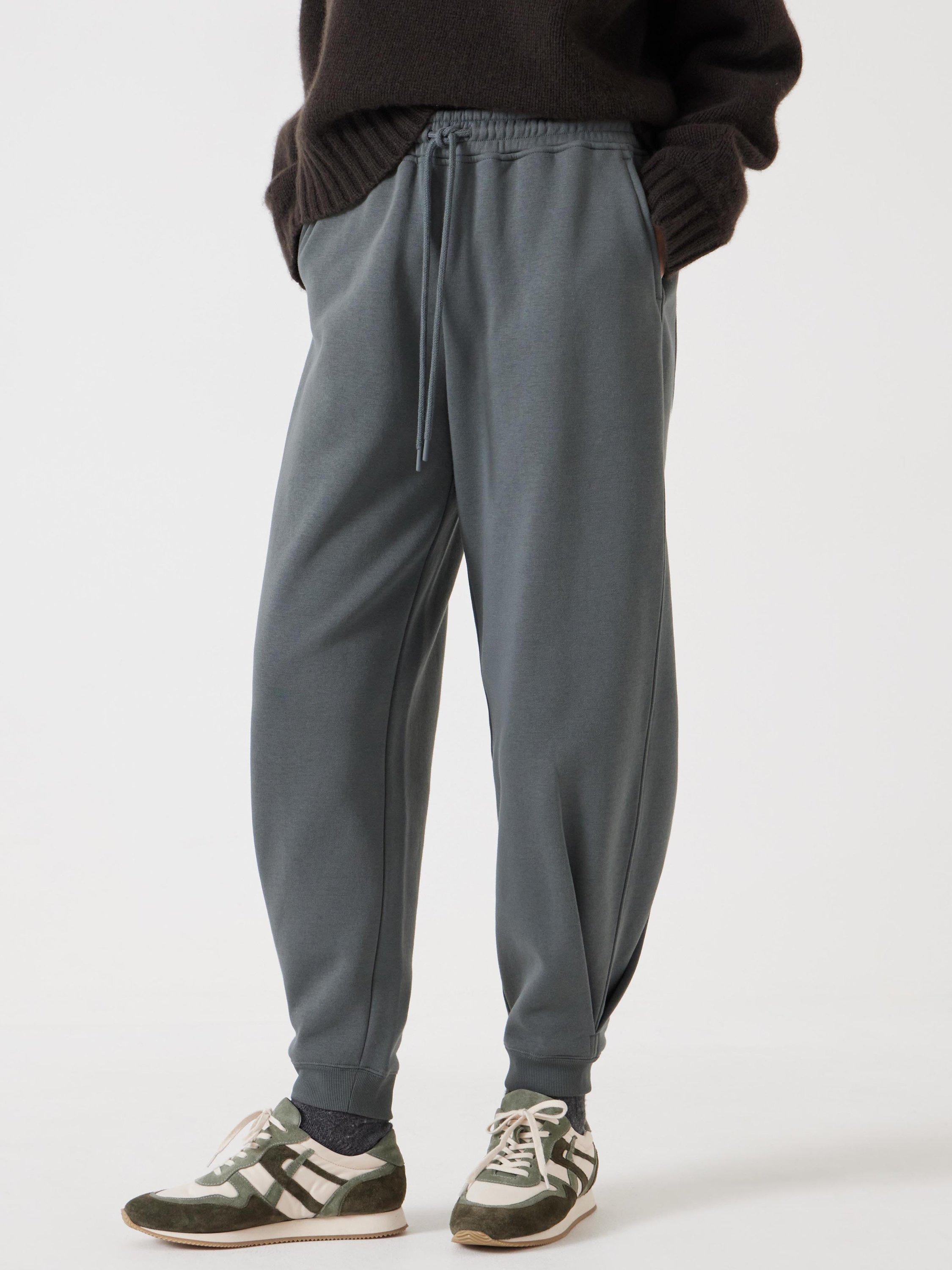 Product image 1 of 5, which shows HUSH Pleat Detail Joggers, Sage Green, L