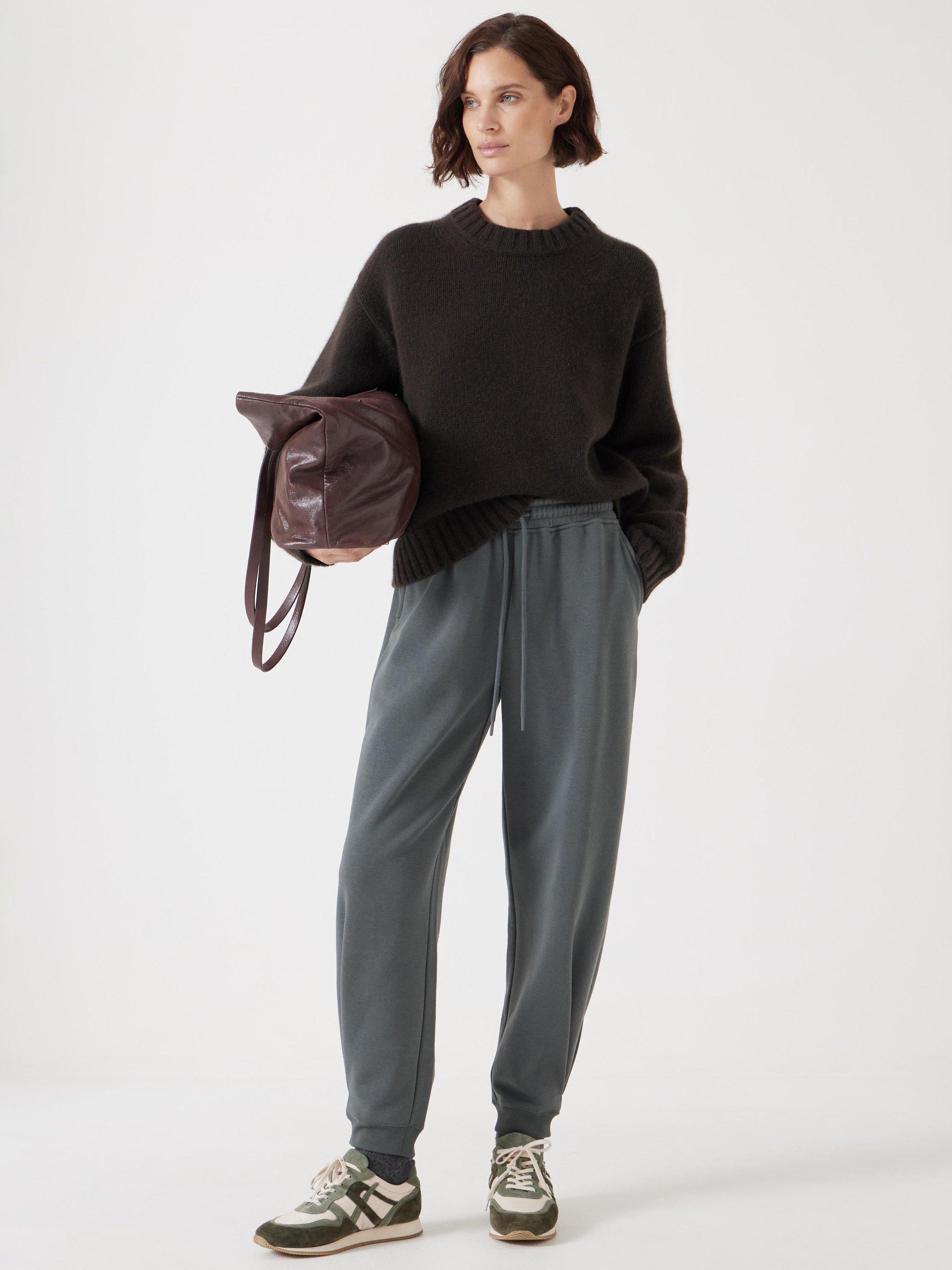 Product image 2 of 5, which shows HUSH Pleat Detail Joggers, Sage Green, L